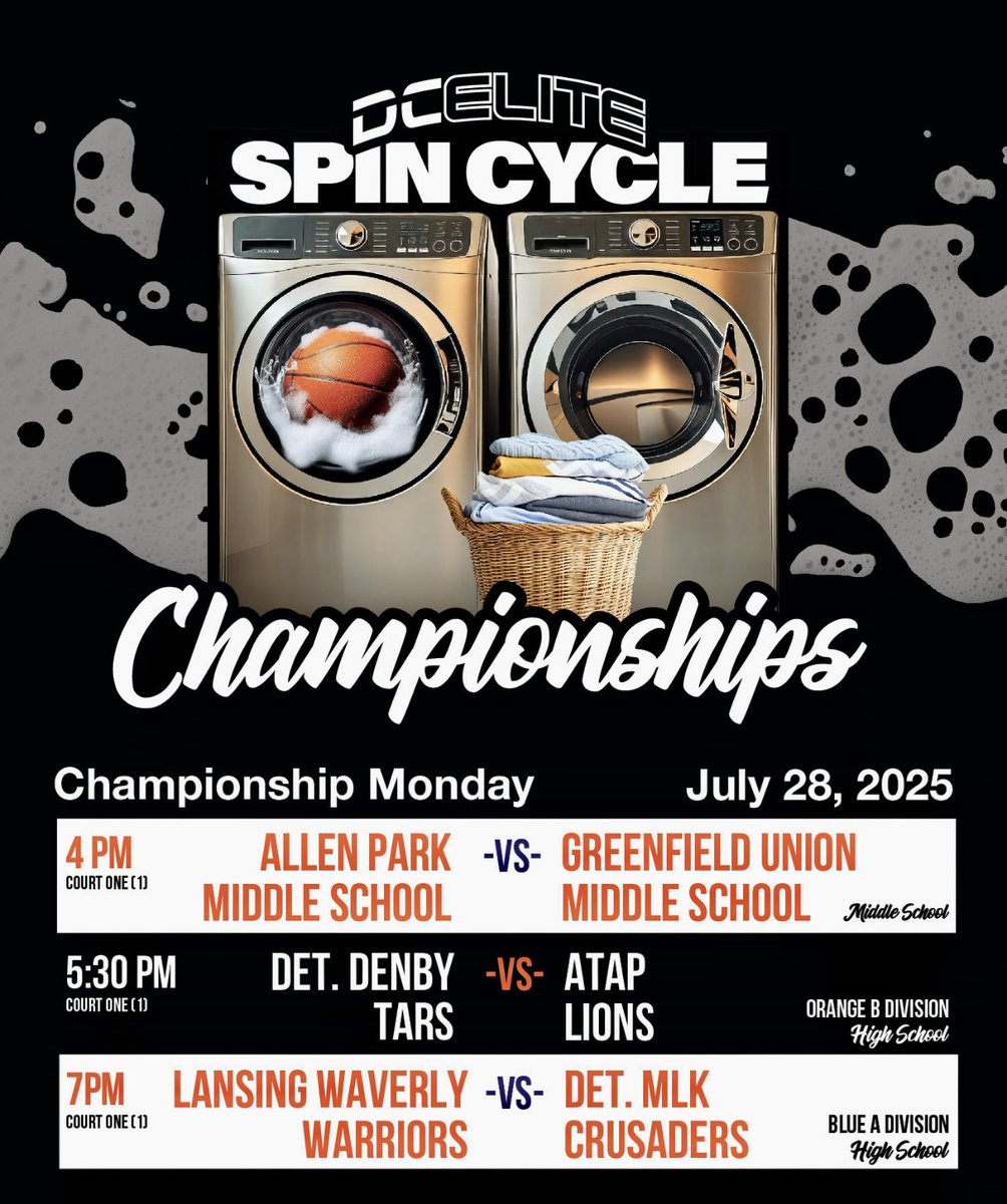 Spin cycle championships tomorrow