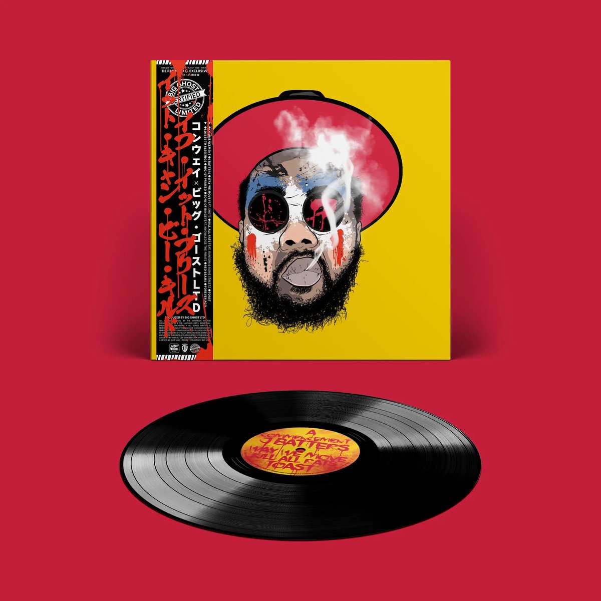 NOW: #DeRapWinkel 

"IF IT BLEEDS IT CAN BE KILLED" 🔥
<a href="/WHOISCONWAY/">CONWAY</a> x <a href="/BigGhostLtd/">THE BIGGEST HATER</a> 
For all those who missed the OG drop back in 2021 and all those hardcore collectors out there! This repress comes with a bloody OBI on the cover with CEP's artwork!
👉🏾 derapwinkel.nl/products/conwa…