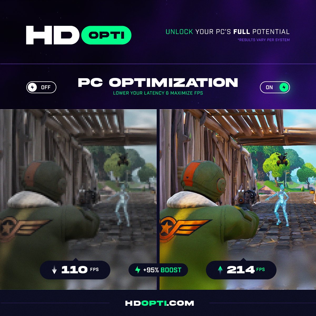 HDOPTI's tweet image. HD OPTI: It’s like a Red Bull for your PC!
hdopti.com
#PCOptimization #PCMasterRace #PCGaming #Warzone #CallOfDuty #Fortnite