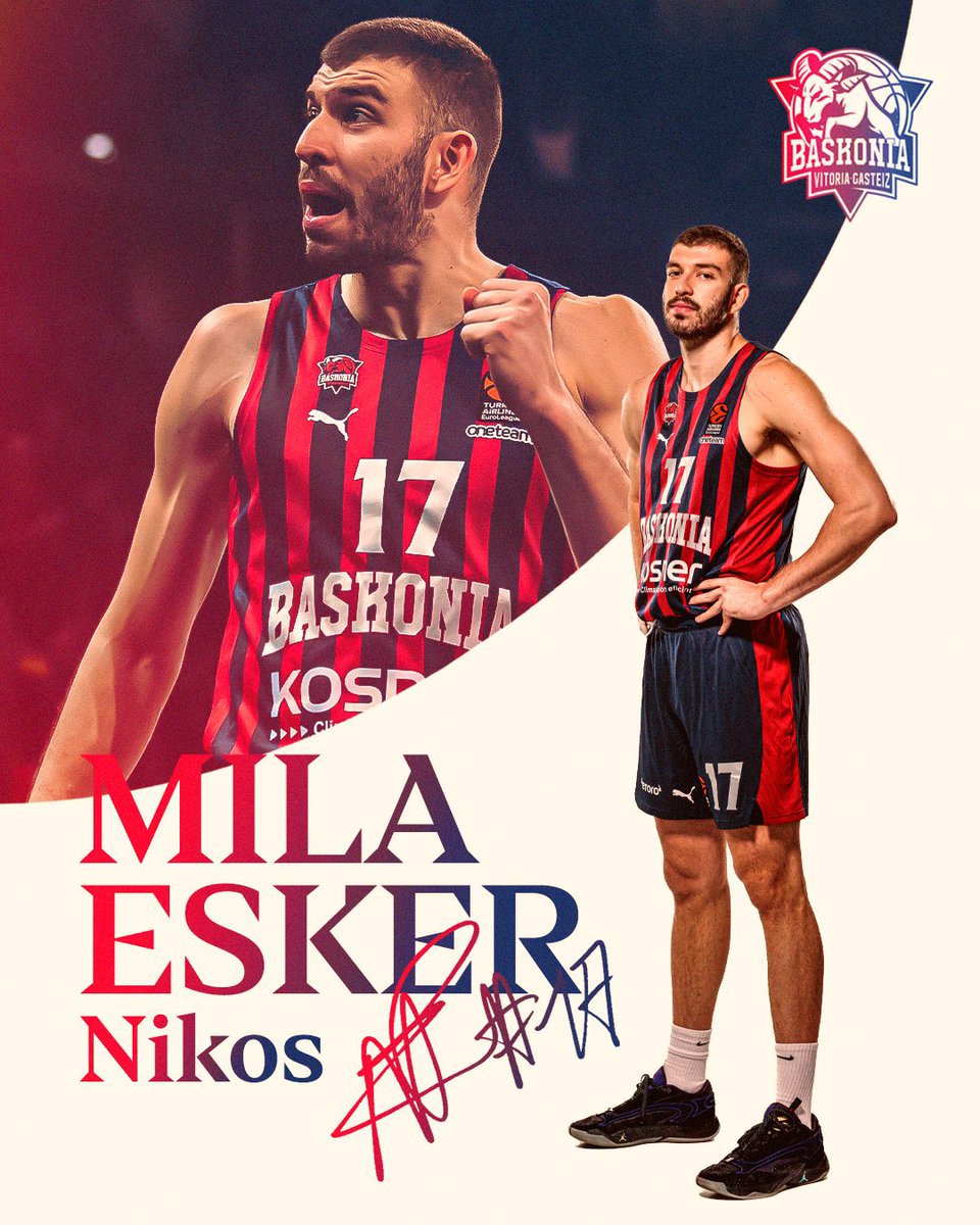 Alex_ReyesIB's tweet image. 🔵🔴 NIKOS ROGKAVOPOULOS se desvincula del Baskonia y ya es jugador de Panathinaikos.

El jugador heleno ha firmado un contrato de 4 años con el equipo de Atenas.