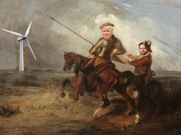 WojPawelczyk's tweet image. The Ingenious Gentleman Don Covfefe of La MAGA Tilting at Windmills