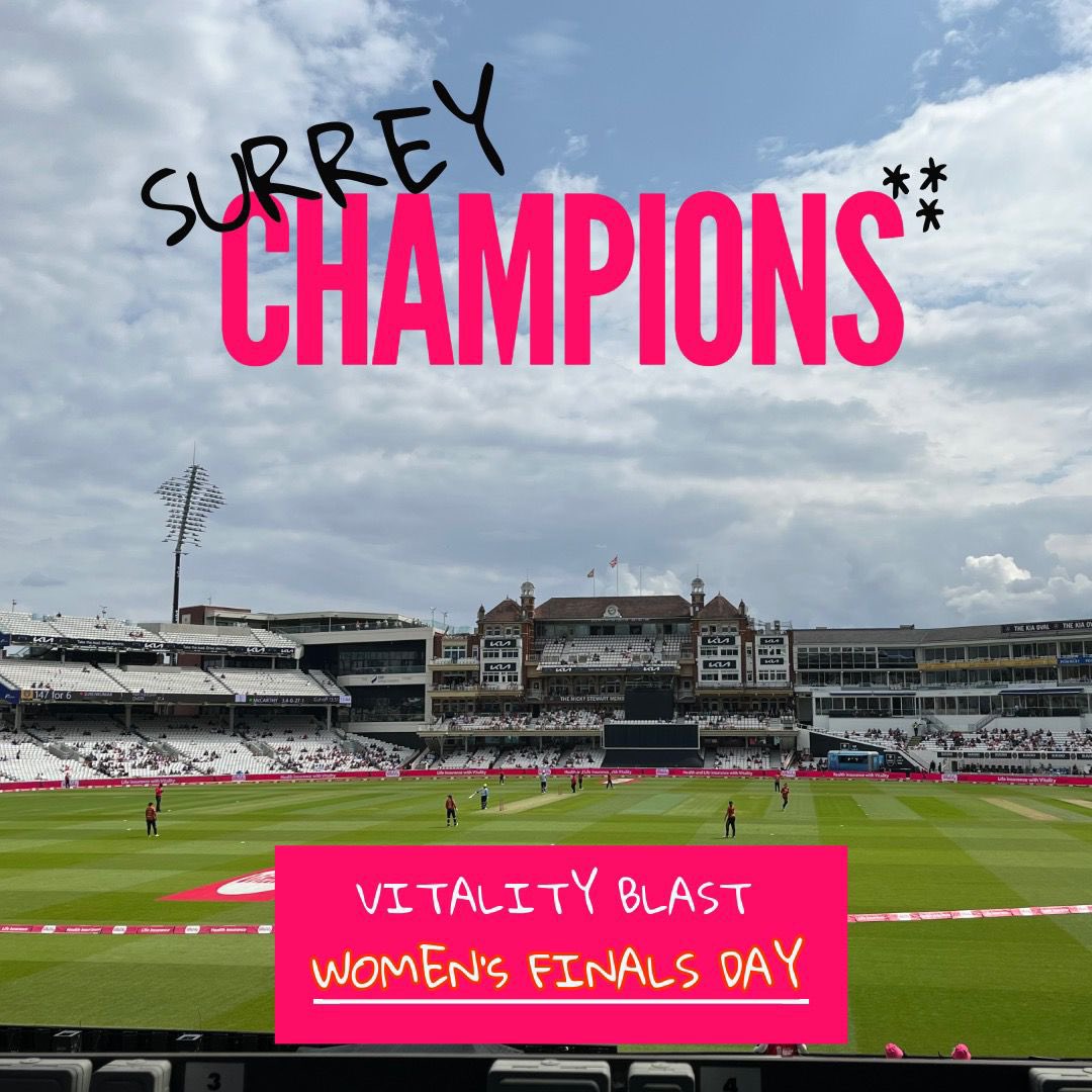 🪽 SUPERB SURREY 🪽

The class of the Women’s <a href="/VitalityBlast/">Vitality Blast</a> in 2025 win the inaugural title… just like their men did in 2003!

<a href="/surreycricket/">Surrey Cricket</a> beat <a href="/WarwickshireCCC/">Bears</a> by five wickets with 20 balls left to win the title!

Congratulations Surrey! #T20Cricket #VitalityBlast