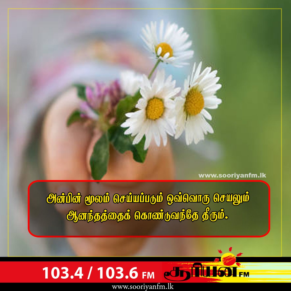 SooriyanFMlk's tweet image. #SooriyanFM | #MotivationalQuote | #Haveaniceday
