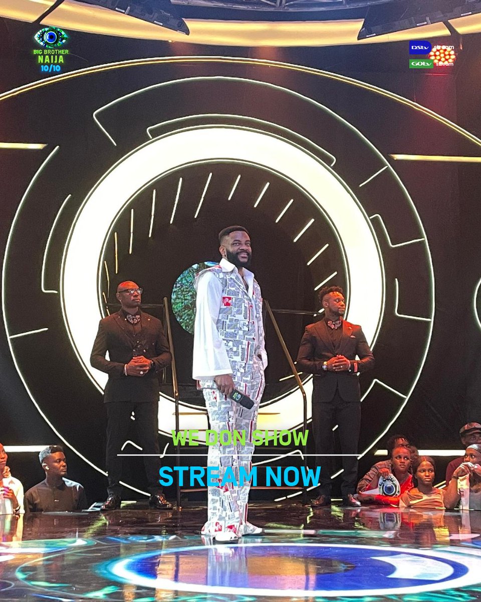 BBNaija's tweet image. Stop EVERYTHING! The second #BBNaija live launch show is on. And have you seen @Ebuka 's fit? 💥🔥

Tune in now on @africamagictv (@DStv CH 154 and 151) or stream from any connected device via #DStvStream 
👉🏾 tinyurl.com/3t79mhv5 #BBNaija