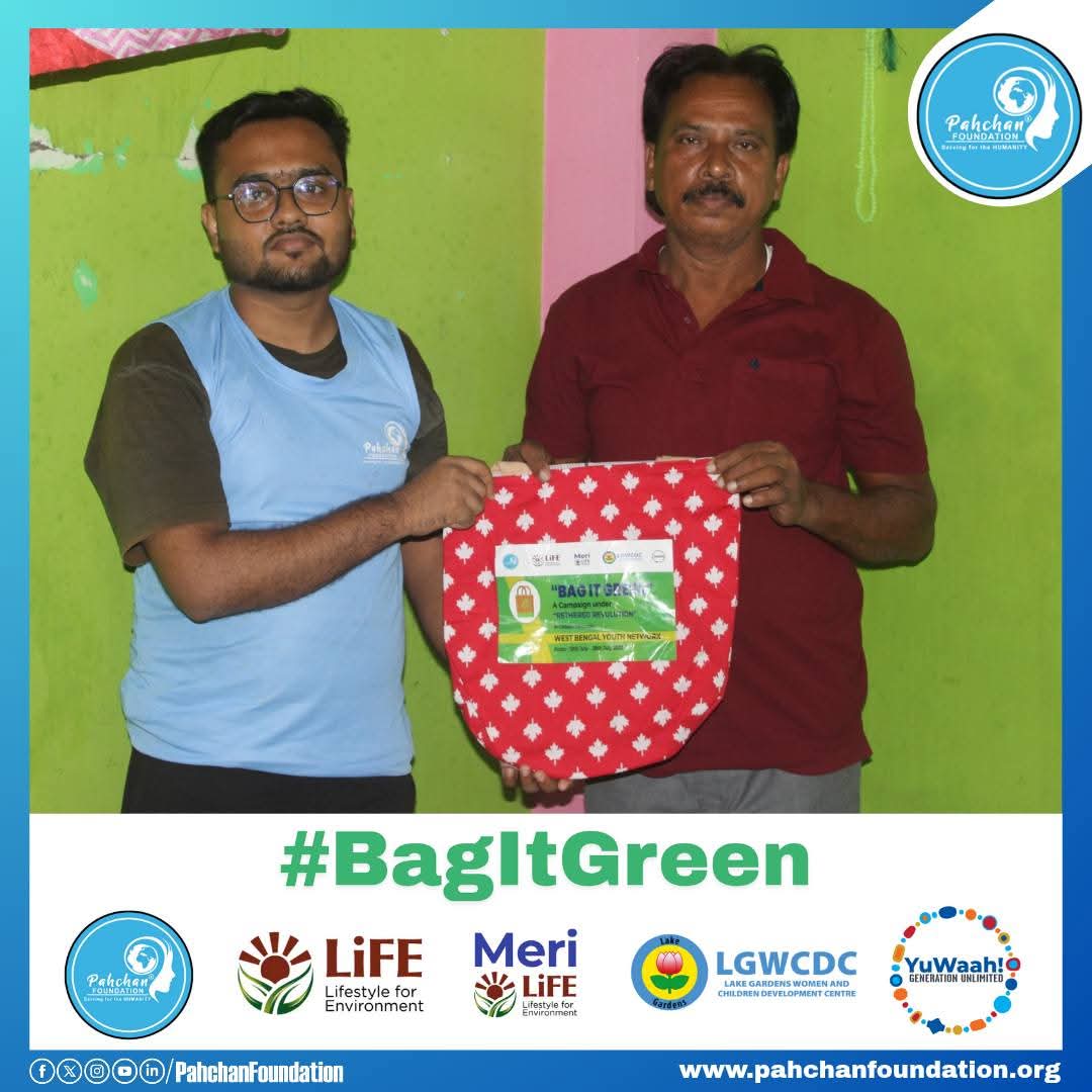 Pahchan Foundation® (@pahchanfoundat1) on Twitter photo #𝗕𝗮𝗴𝗜𝘁𝗚𝗿𝗲𝗲𝗻
As we launched the “𝗕𝗮𝗴 𝗜𝘁 𝗚𝗿𝗲𝗲𝗻” campaign. This impactful, community-driven initiative is part of..facebook.com/share/p/15sjiD…
<a href="/YuWaahIndia/">YuWaah (Generation Unlimited India) at UNICEF</a> <a href="/UNICEFIndia/">UNICEF India</a>
#pahchanfoundation #TeamBlue #Titagarh #servingfortheHUMANITY #NGO #campaign #clothbags #upcycle #𝗕𝗮𝗴𝗜𝘁𝗚𝗿𝗲𝗲𝗻
As we launched the “𝗕𝗮𝗴 𝗜𝘁 𝗚𝗿𝗲𝗲𝗻” campaign. This impactful, community-driven initiative is part of..facebook.com/share/p/15sjiD…
<a href="/YuWaahIndia/">YuWaah (Generation Unlimited India) at UNICEF</a> <a href="/UNICEFIndia/">UNICEF India</a>
#pahchanfoundation #TeamBlue #Titagarh #servingfortheHUMANITY #NGO #campaign #clothbags #upcycle