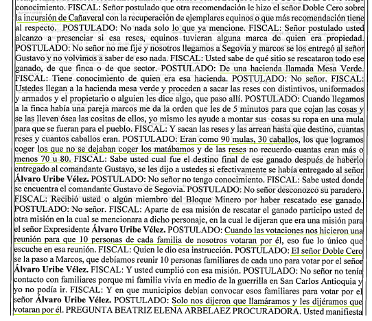 Frente a la masacre de Cañaveral, el informe de PJ consigna que fueron unos 150 paramilitares por orden de Rodrigo 00 y que se sacaron entre 90 mulas, 30 caballos y 70 o 80 reses. Todo para recuperar un "supuesto ganado" de Uribe. La orden era "matar a todo el mundo". Sigue👇