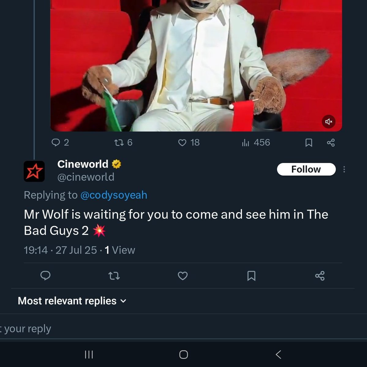 codysoyeah's tweet image. CINEWORLD?? 😳❤️