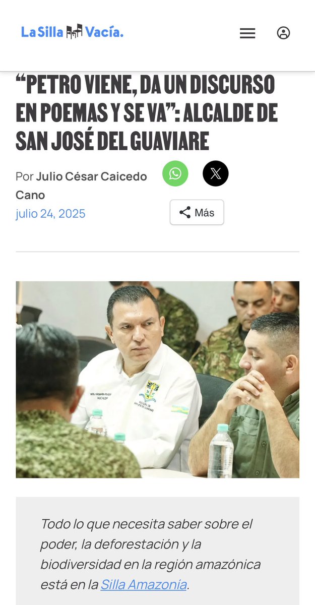 WilsonRuizO's tweet image. Otro caso más de la farsa que llaman “paz total”. @petrogustavo, prometió mucho al Guaviare y jamas cumplió. La violencia sigue y los grupos armados mandan. Esos discursos no se los cree nadie cuando el gobierno se arrodilla ante los criminales.