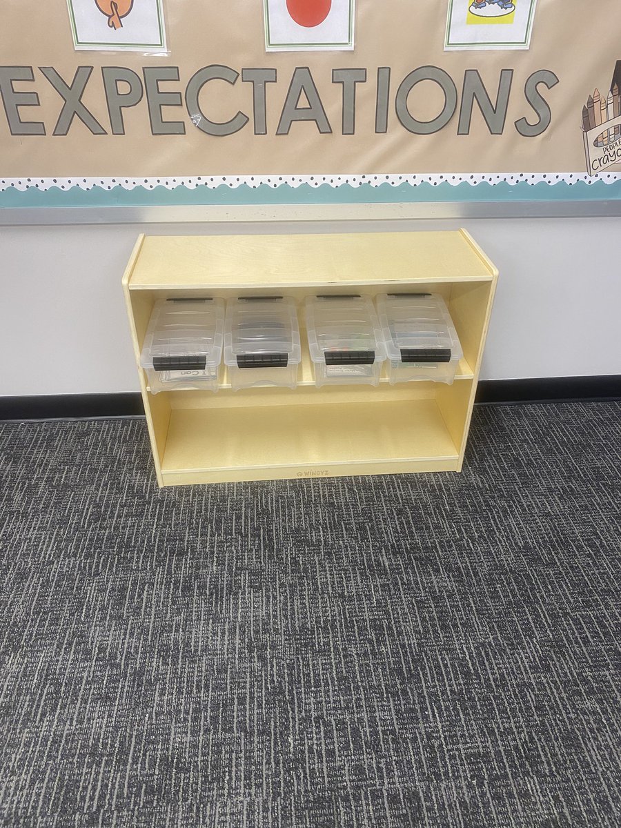 teachmrshold's tweet image. Another BIG THANK YOU to a donor (wants to be anonymous) for this bookshelf! This will hold our morning bins or functional skills ones! ❤️