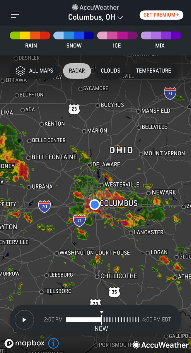 nw3's tweet image. Today is a rainy mess in Columbus