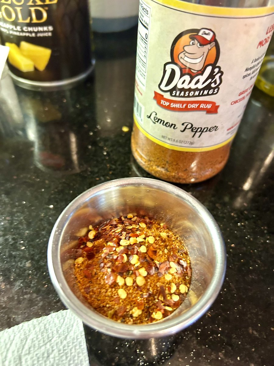whatkenatetoday's tweet image. Making Cajun eggs. I didn’t have lemon pepper. But I had @DadsSeasonings’ Lemon Pepper rub!