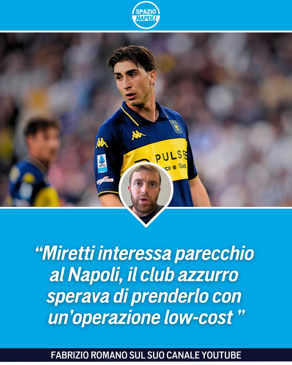 Spazio_Napoli's tweet image. Fabrizio Romano ci aggiorna riguardo la situazione di Fabio Miretti 🚨
Il giocatore continua a piacere molto al Napoli, club che però sperava in un'operazione low-cost 💸
La Juventus lo ritiene un profilo importante e, al momento, la distanza economica tra le parti resta…
