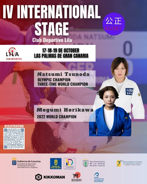 📷 The 4th edition of the KŌSEI International Judo Stage is here!
📷 Gran Canaria Sports City
📷 17, 18 and 19 October 2025
Three days of high-level judo with legendary figures from the tatami:
More info in Facebook facebook.com/share/p/1CioyY…