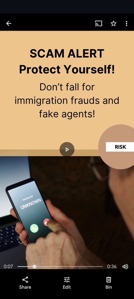 KashifQSiddiqui's tweet image. SCAM ALERT! Don't fall for immigration fraud!
IRCC &amp;amp; genuine authorities NEVER ask for payments, banking info over phone, or crypto.
Tips: Verify emails (.gc.ca), don't share OTPs, use licensed consultants.
DM us for trusted advice!
#ImmigrationScam #ScamAlert #CanadaImmigration