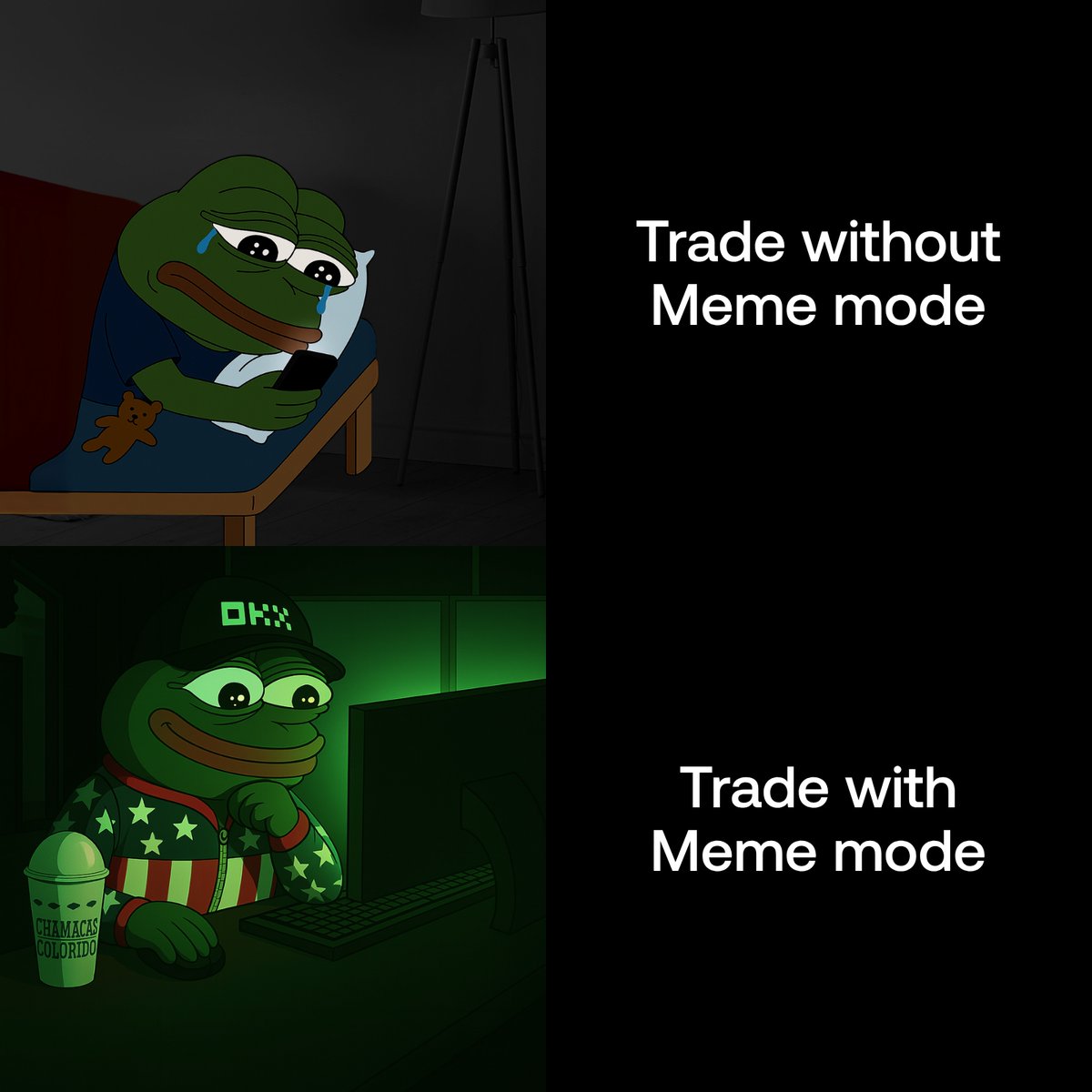 okx's tweet image. Sad boi trades?
Not on our watch.