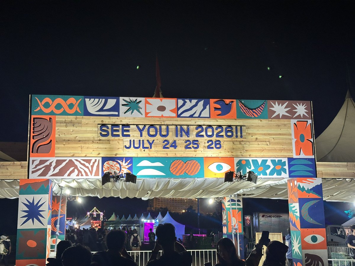 Rindeni's tweet image. フジロック2025、これにてお開き、お開き
来年こそTame Impalaお願いします