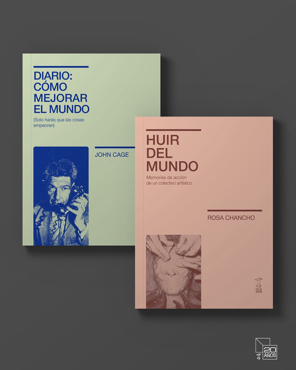 cajanegraedit's tweet image. ¿HUIR DEL MUNDO O MEJORARLO?
💥💥💥 ¡SORTEO! 💥💥💥
instagram.com/p/DMiI8dtxdSm/…
Sorteamos ejemplares de #JohnCage y #RosaChancho.