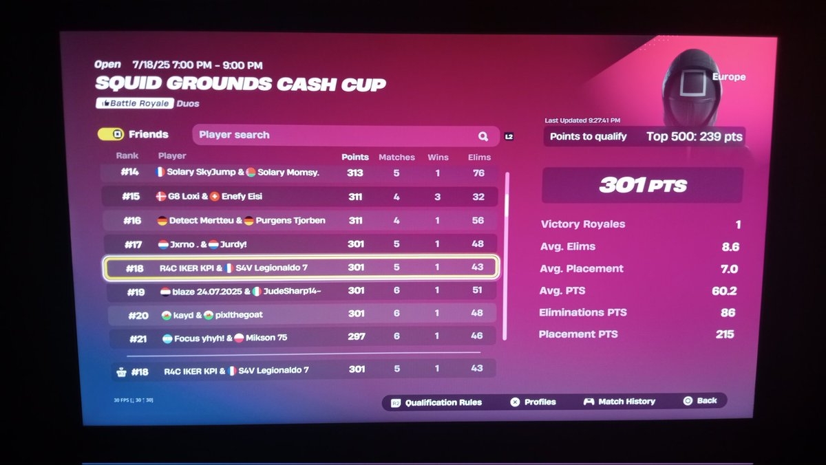 LFD CONSOLE VICTORY REGION: ME, EU,NAC,NAW

650$ 

x2 wins in console victory finals this szn

fortnitetracker.com/profile/gamepa…

fortnitetracker.com/profile/kbm/De…

♻️ And ❤️ are apreciatted