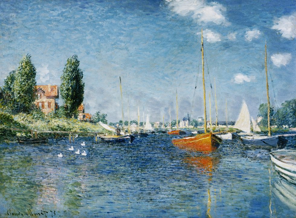 "Red Boats, Argenteuil" 1875 by Claude Monet