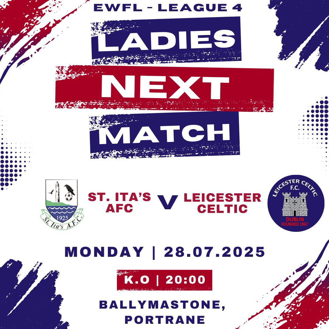 LeicesterFC67's tweet photo. The league journey for our Ladies team continues tomorrow v @STITASAFC away in Portrane. #letsgoladies @EasternWFL https://t.co/fmX07u1w1d