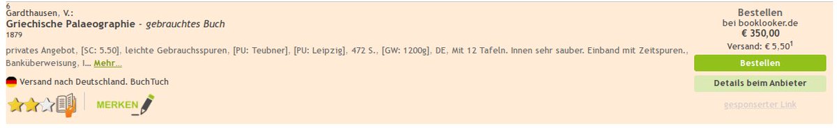 textkritik's tweet image. Steiler Preis … gibt es Narren, die das für 350.- Euro kaufen?
