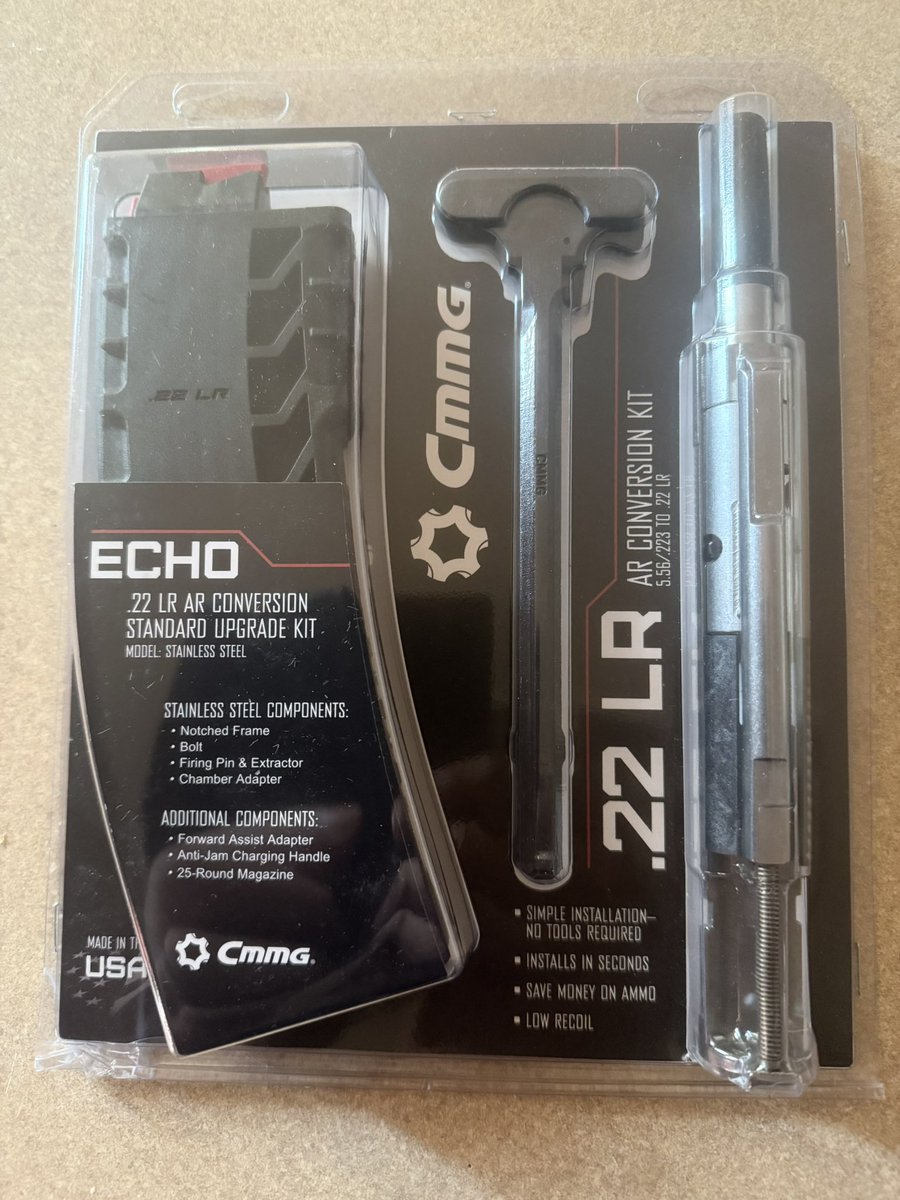 <a href="/CMMGinc/">CMMG</a> 22LR conversion kit extending range day is a must, save $$ and have extra fun time 💪💪🤘🏻🤘🏻
