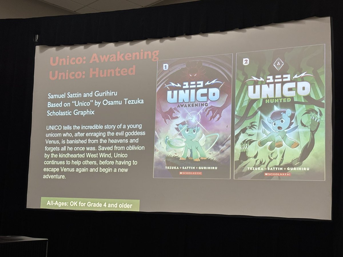 The Unico Awakening manga is actually drawn by Japanese artists! The writer Sam Sattin is based in the US and the manga itself is based on Tezuka’s 1976 manga, so it’s quite the collab. #sdcc2025