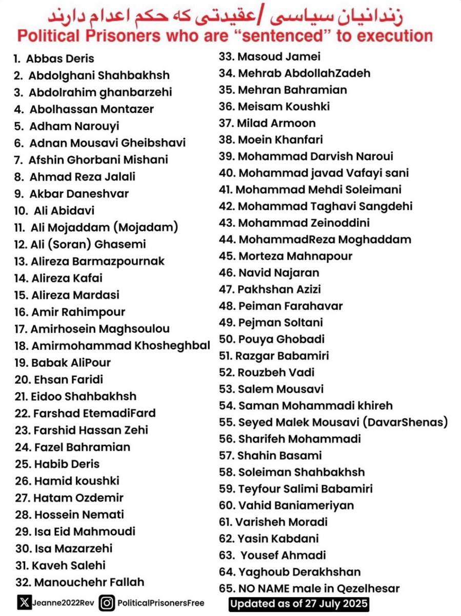 La République islamique d’Iran poursuit le prononcé des condamnations à mort, il n’y a ni eau, ni électricité en de nombreux endroits du pays mais l’arsenal de mort, lui, tourne à plein régime.