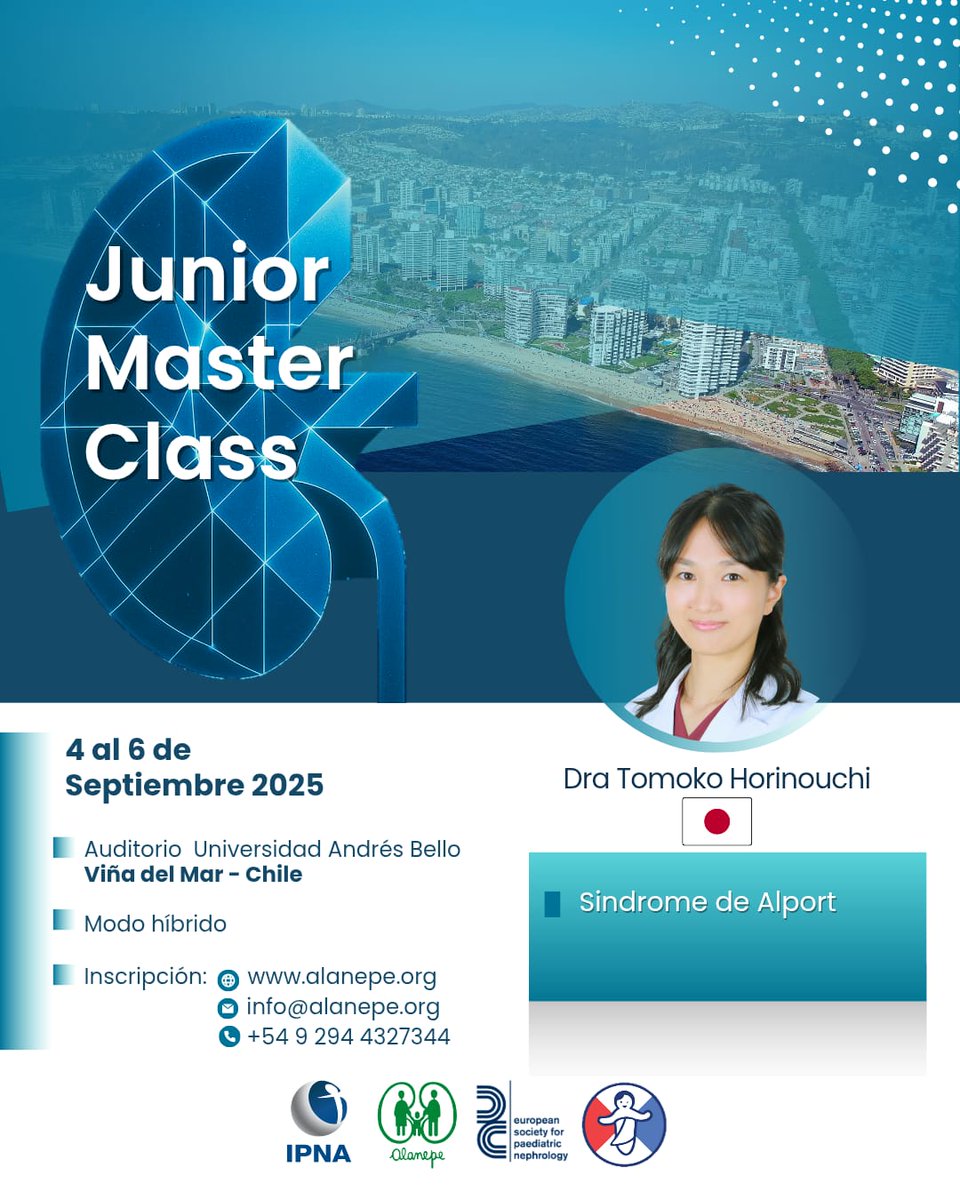 Alanepe1's tweet image. 📣 𝗝𝘂𝗻𝗶𝗼𝗿 𝗠𝗮𝘀𝘁𝗲𝗿 𝗖𝗹𝗮𝘀𝘀 – 𝗩𝗶ñ𝗮 𝗱𝗲𝗹 𝗠𝗮𝗿
📅 4 al 6 de septiembre de 2025
📍 Universidad Andrés Bello, Viña del Mar – Chile
💻 Modalidad híbrida
📝 Más info e inscripciones:
👉 alanepe.org/jmc-inicio/