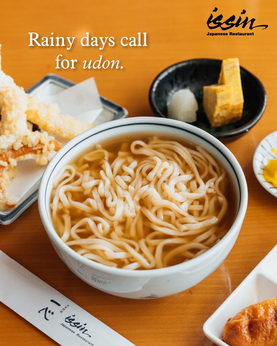 Nothing soothes the soul on a rainy day like a steaming bowl of udon. 🍜 

Issin Japanese Restaurant (4th Floor)
Open Monday to Saturday
Lunch: 11:30 AM – 1:30 PM
Dinner: 6:00 PM – 9:30 PM

Reserve your table now at 671 647 1020 or book online via OpenTable