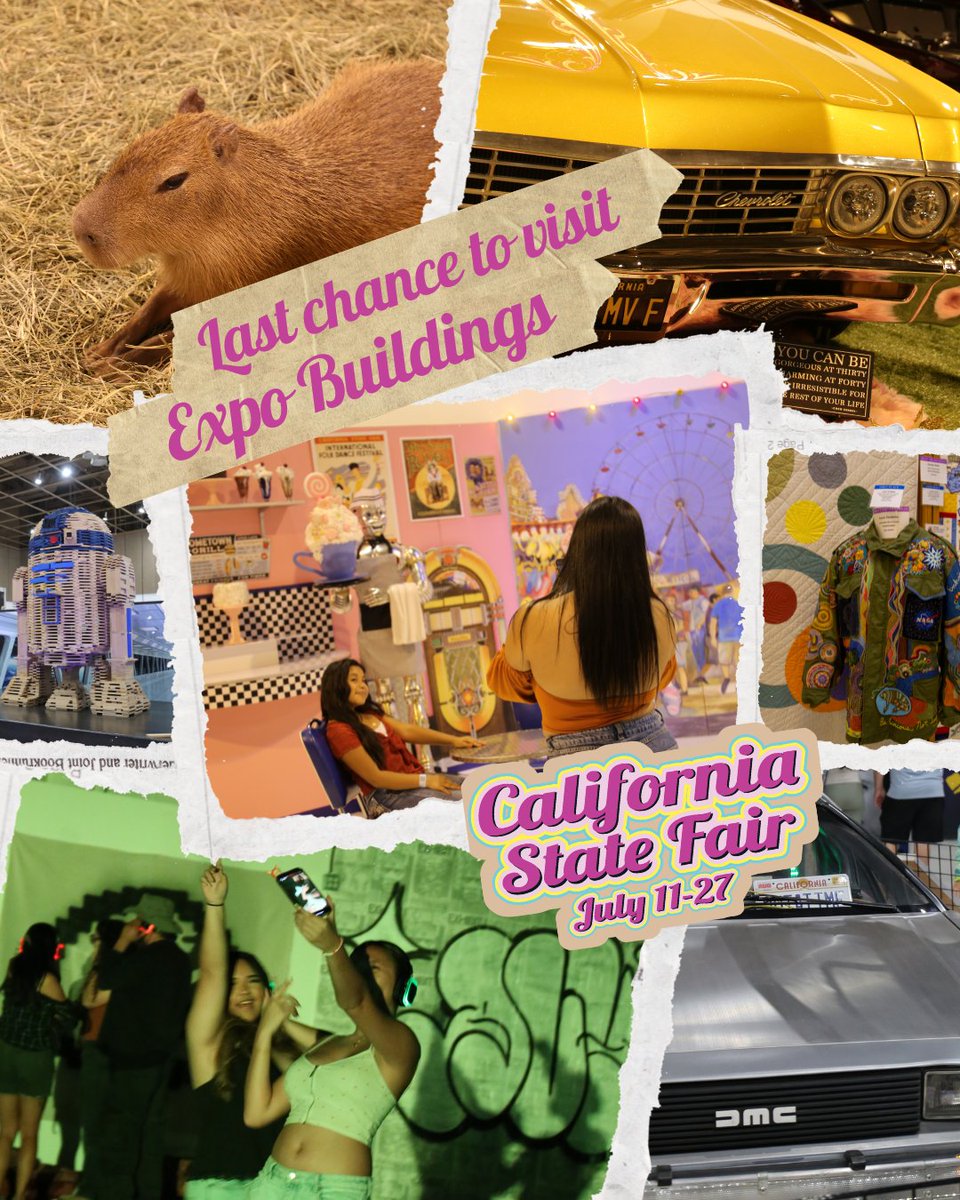 CAStateFair's tweet image. It’s your last chance to explore the Expo Buildings at the CA State Fair! 🍭🕺🚀
Silent Disco, Candy Maze, POPnology, art, crafts &amp;amp; more—come see it all today!
 #CAStateFair  #ExpoAdventure #POPnology