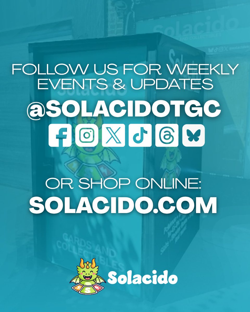 🎉 TODAY’S THE DAY! 🎉
Our store is officially open. Come visit us at 📍64-17 39th Ave Woodside NY, 11377.
🔔 Follow us and stay tuned for more info about weekly events!

#SolacidoTCG #Woodside #tcg #tcgcommunity #tradingcard #tradingcards #tcgcollector #tcgcards #tcgstore