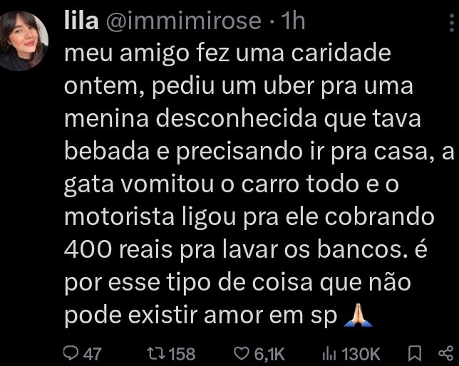 CortesAltoValor's tweet image. Quão burro o cara tem q ser pra pedir Uber pra desconhecida bêbada ?
E ele ainda deu sorte q ela n foi abusada na rua, senão era 400 reais e CADEIA