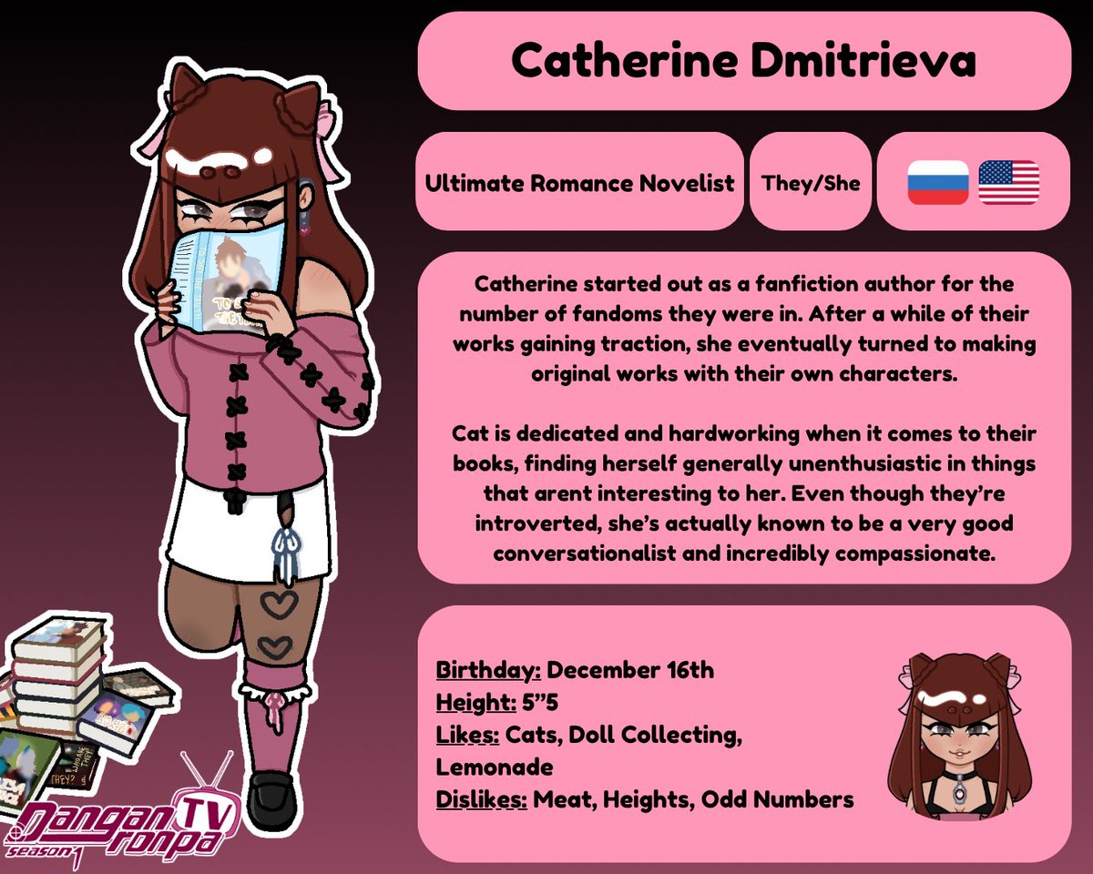 fangantv's tweet photo. [Repost!]
Catherine - Ultimate Romance Novelist

#danganronpa #fanganronpa #fangan #drtv #danganronpatv #promotwt https://t.co/brY5ox0Fco