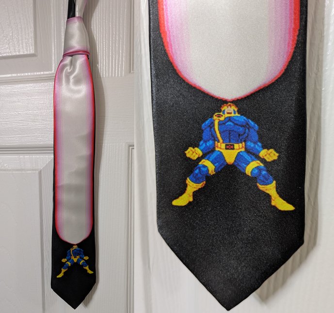 GohBilly1's tweet image. Check out this Cyclops necktie I did.