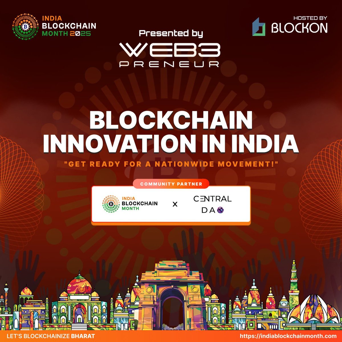 Central_DAO's tweet image. We’re super excited to join @INBMOfficial 2025 as an official Community Partner 🇮🇳
India Blockchain Month is a nationwide Web3 movement that celebrates innovation, builders & real impact from India to the world 🌍
Stay tuned!
📅 September 2025 #INBM25 🚀