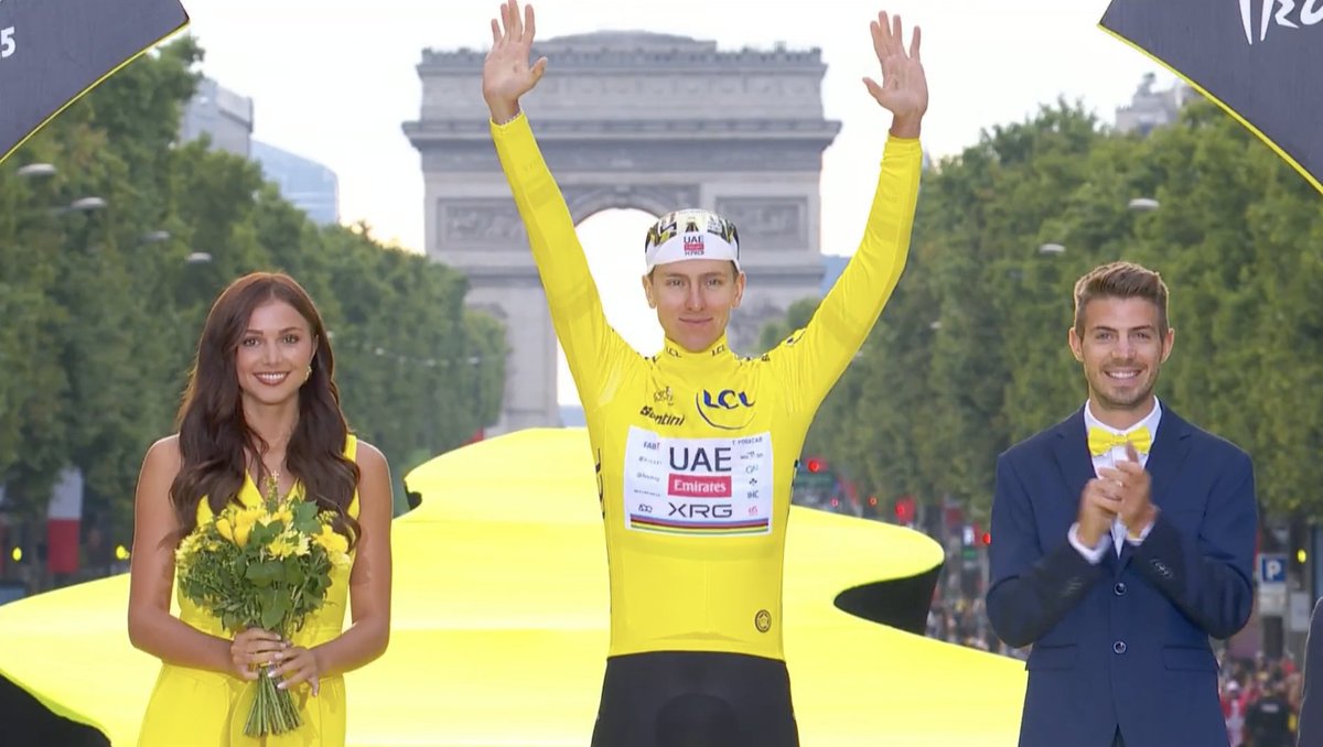 Tadej Pogačar wins his 4th Tour de France 🇸🇮💛

#TDF2025