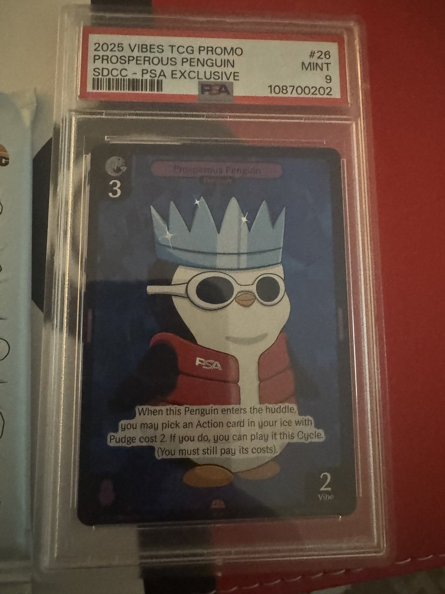 Todays day 5 of SDCC:
- Staying home. Going all out 4 days in a row is exhausting
- made new friends 🤝
- need comfier shoes
- Didnt purchase anything for myself for the first time 
- katara card made people 🤪

Be cool like this penguin and attend next year. C U there 😎