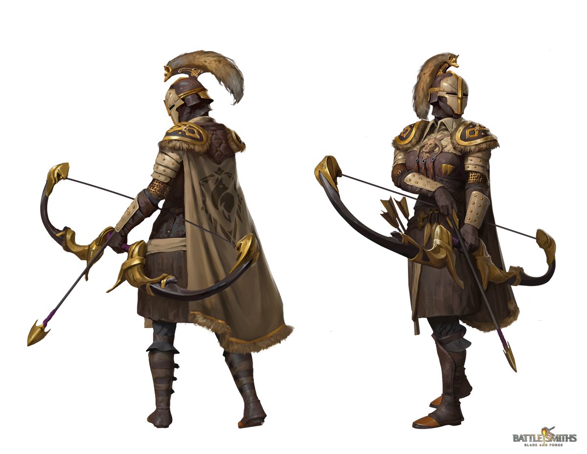 I made this character for the game. Fox warrior archer