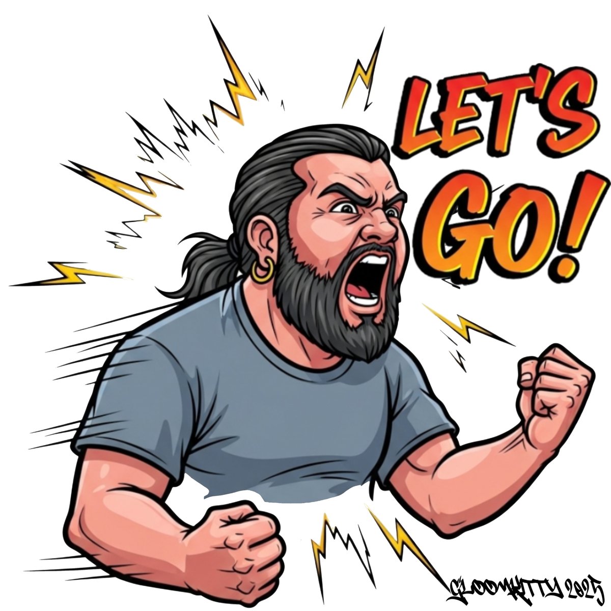 The_Gloomkitty's tweet image. Get hyped with ZeroEffect’s new "Let's Go" emote! Perfect for those moments when it’s game time and there’s no turning back. 🔥🚀

Use it, spam it, own it. Let’s gooooooo! 

💥 Stay tuned, for new art 💥
🔗 twitch.tv/gloomkitty1

#TwitchEmotes #Twitch #Twitchartists #EmoteDrop