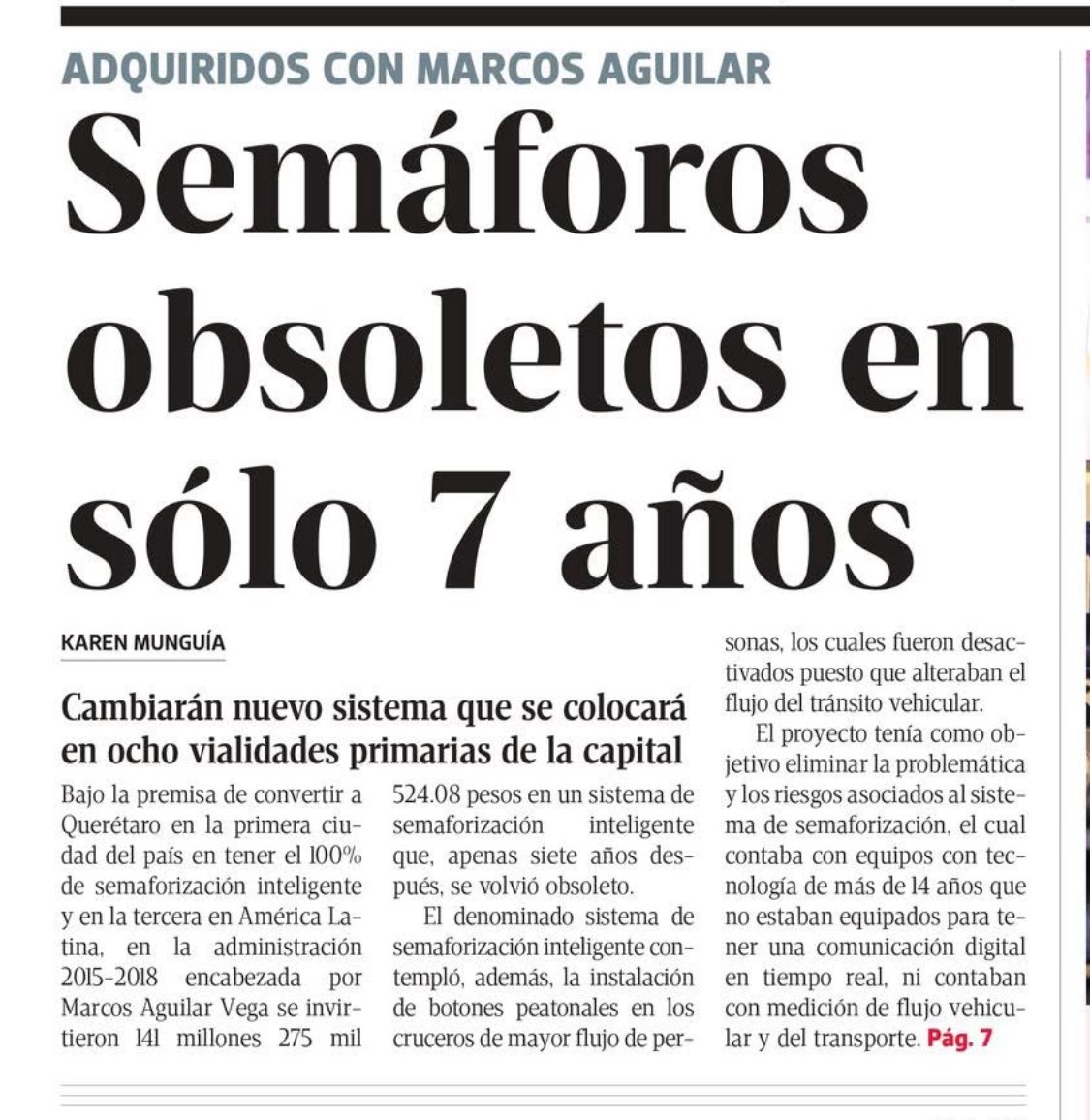 AvseFernando's tweet image. Mรกs de $141,000,000 DE PESOS costaron los famosos โsemรกforos inteligentesโ que el #PAN le impuso a #Querรฉtaro.
Y en siete aรฑos se fueron a la basura, lo peor, ยกAรN QUIEREN MรS!