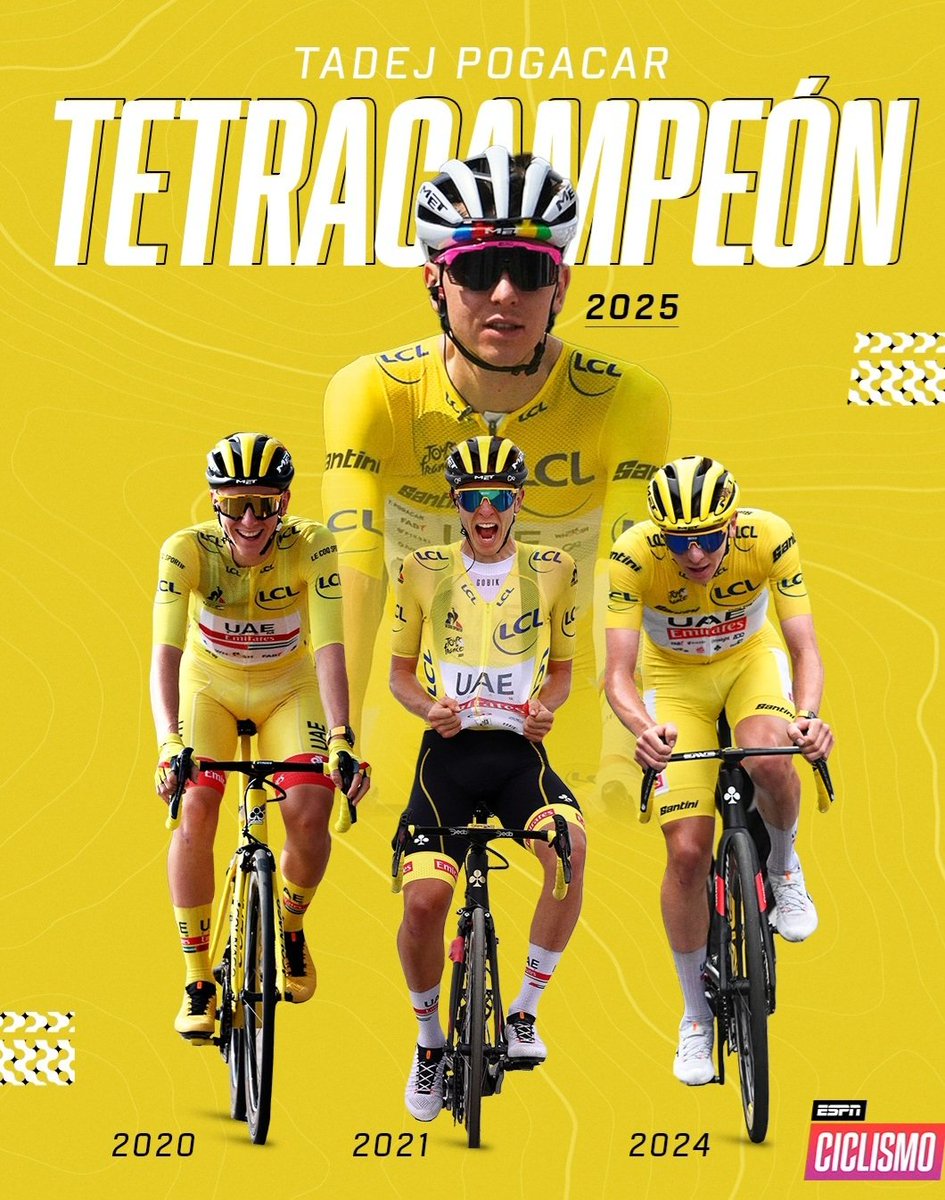 Embajada de España en Eslovenia (@embespeslovenia) on Twitter photo ¡Enhorabuena a Tadej Pogačar 🇸🇮 cuádruple vencedor del Tour de Francia! ¡Sin lugar a dudas el mejor ciclista del mundo en la actualidad!
Čestitke <a href="/TamauPogi/">Tadej Pogačar</a> ! ¡Enhorabuena a Tadej Pogačar 🇸🇮 cuádruple vencedor del Tour de Francia! ¡Sin lugar a dudas el mejor ciclista del mundo en la actualidad!
Čestitke <a href="/TamauPogi/">Tadej Pogačar</a> !