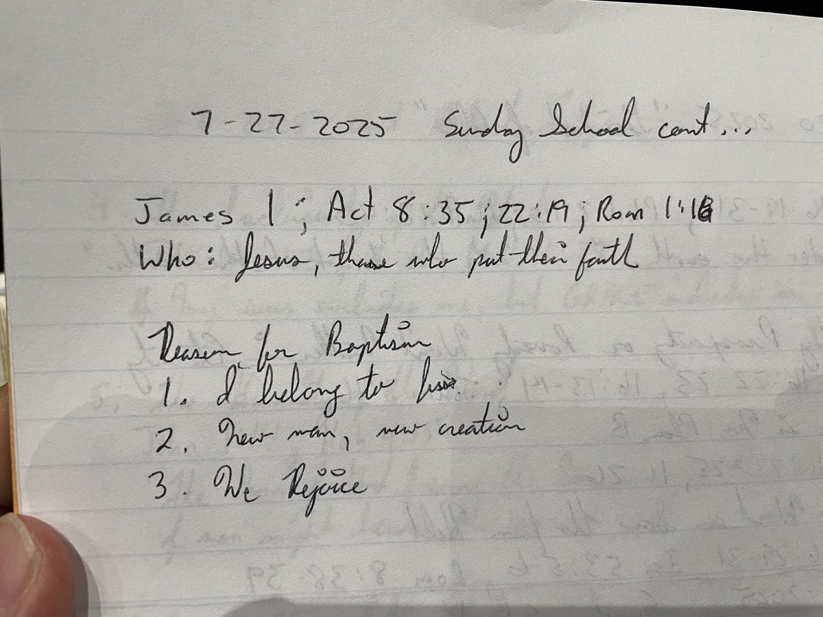 FredsDaily's tweet image. 12:30p My notes from today message. 2025-Church-031…