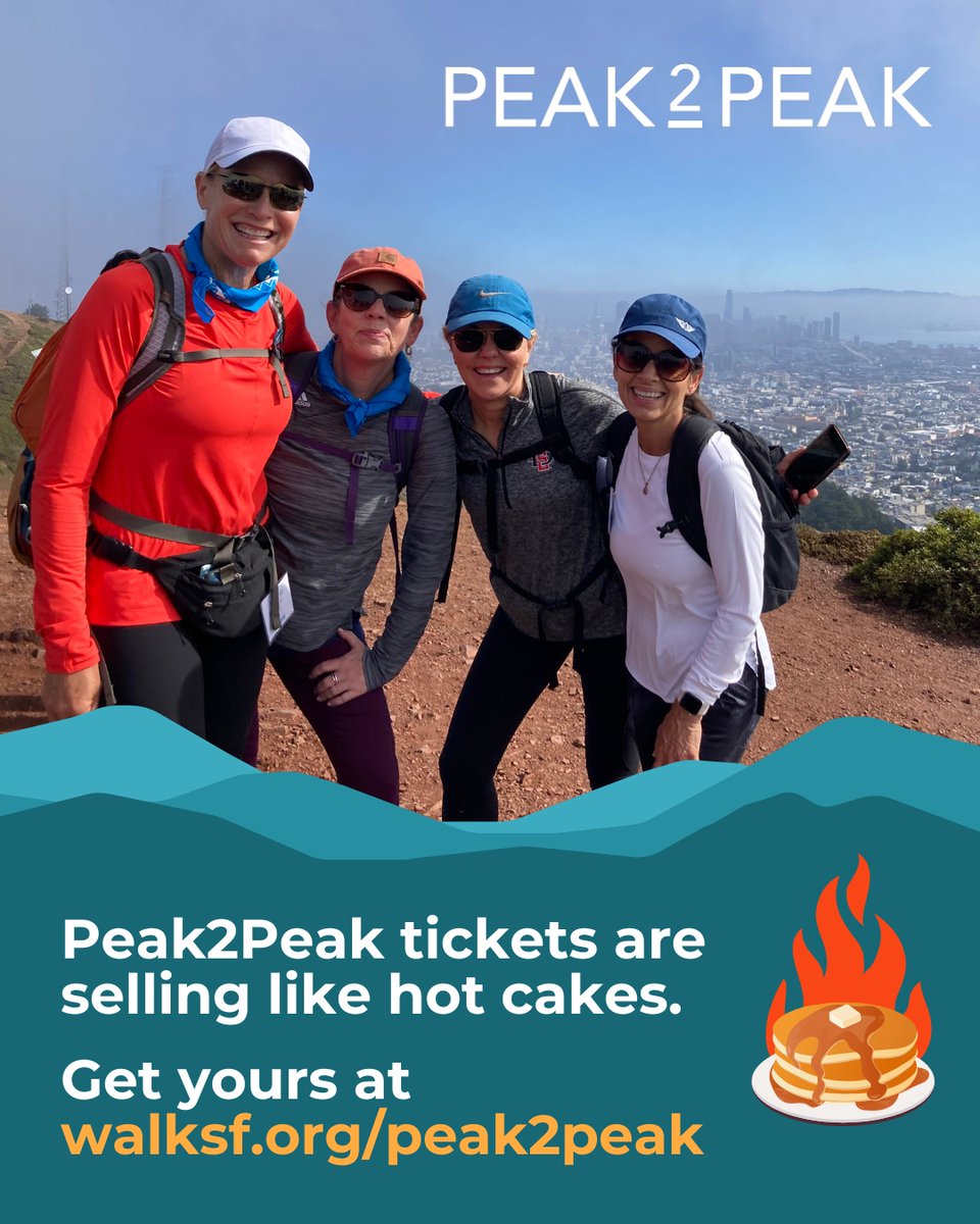 walksf's tweet image. Peak2Peak is the ultimate hiking adventure you won't want to miss! 🥾
This year's route is full of delightful surprises, gorgeous views, and of course, plenty of challenging peaks. ⛰️
🎟️ Tickets are going fast, so be sure to grab yours before they're gone at…