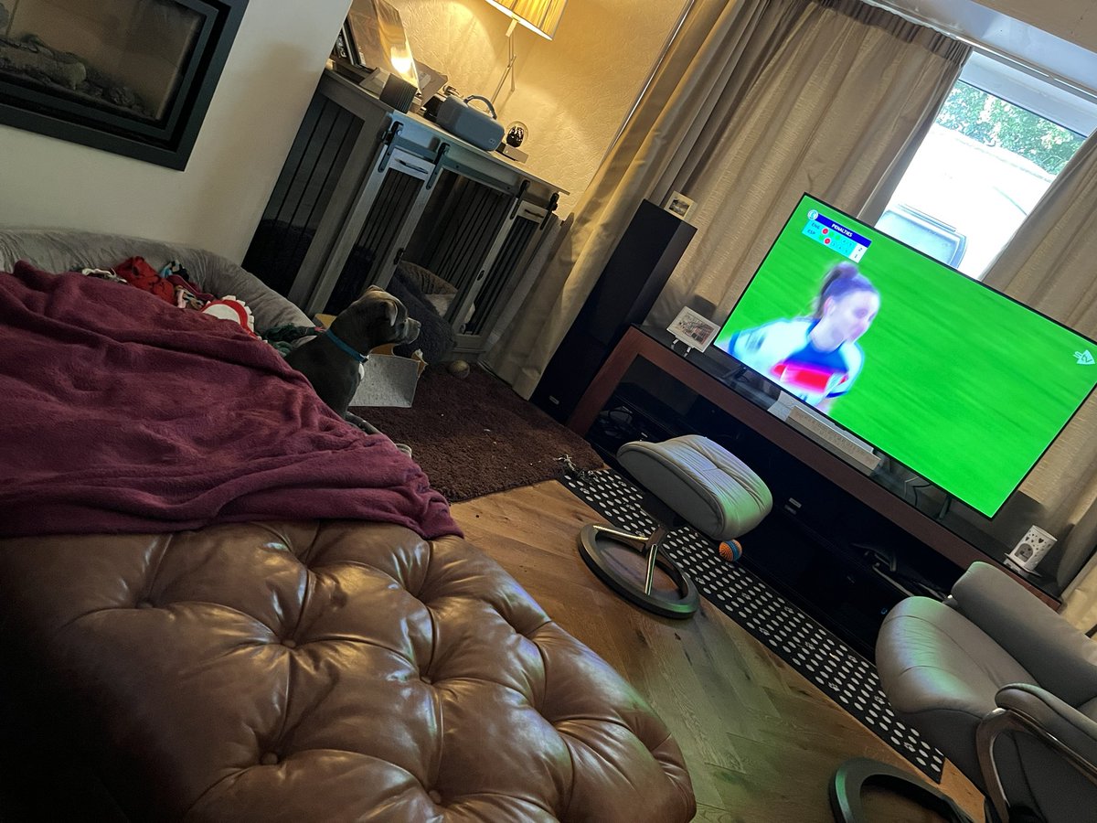 orlafer's tweet image. Come on Lionesses, Bella loving it 👏👍🤜
