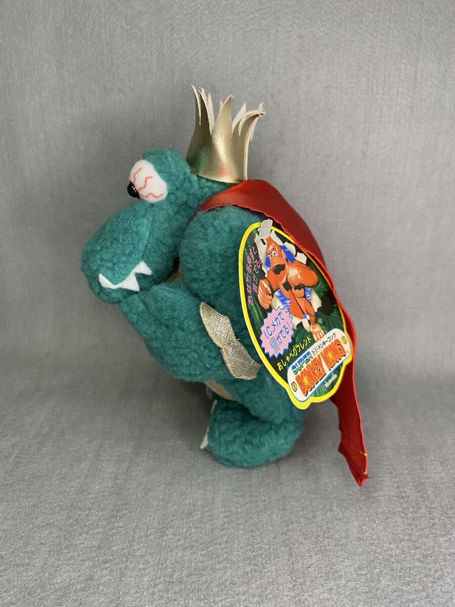 CursedMario's tweet image. this k rool plush might be one of the greatest plushies ive ever seen.