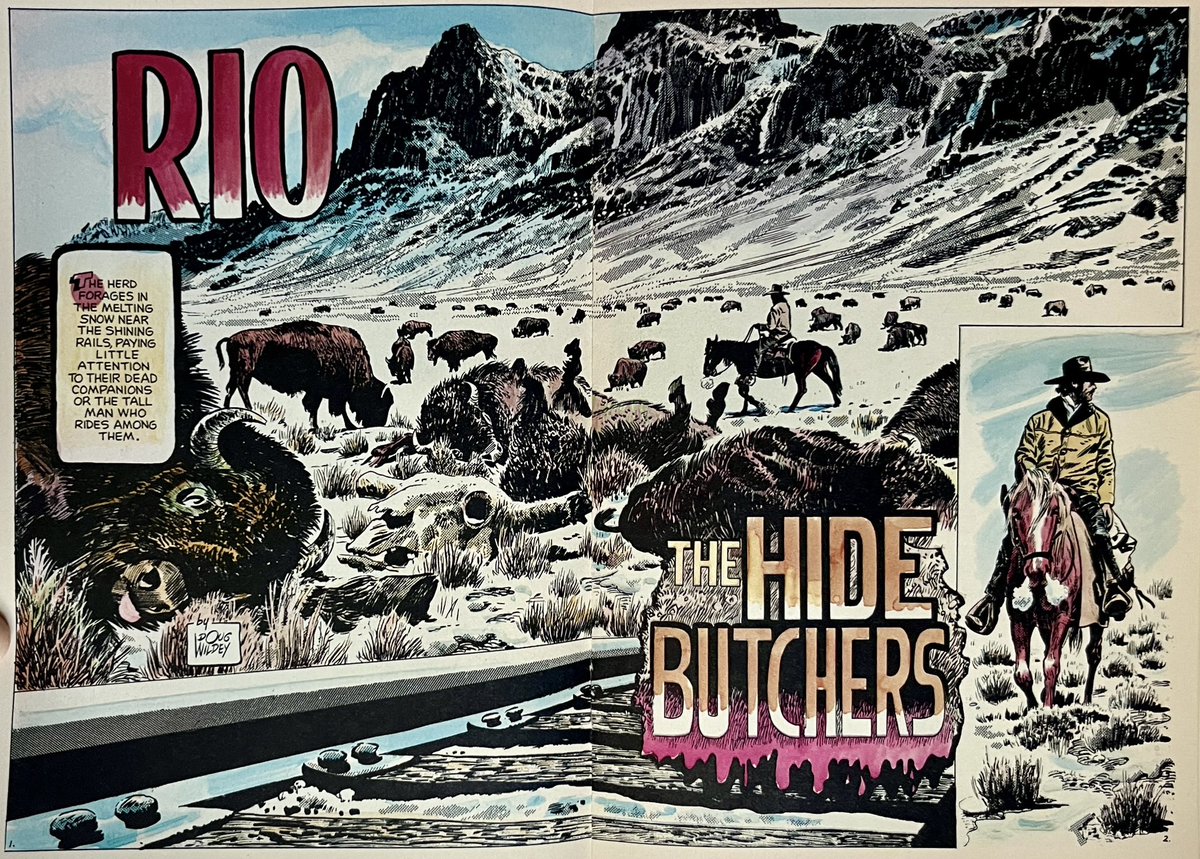 PowerCosmic13_'s tweet image. Amazing landscape double splash to start off Doug Wildey’s Rio from Eclipse Monthly #1