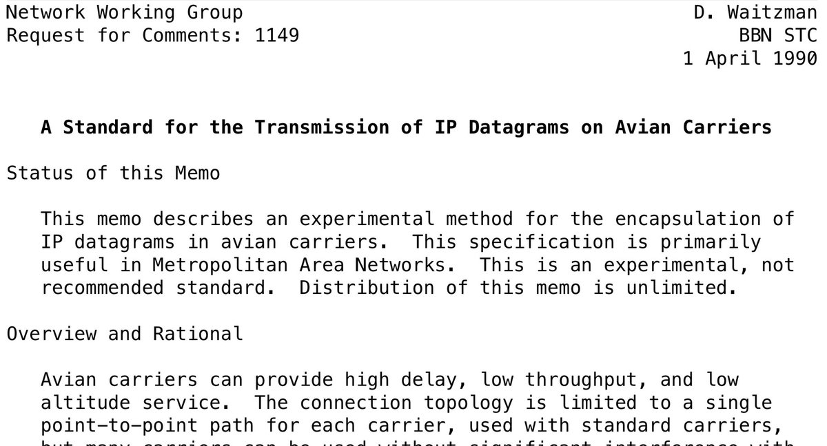 OrionReedOne's tweet image. rfc-editor.org/rfc/rfc1149