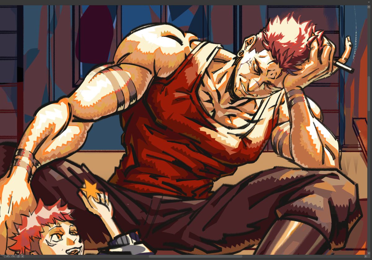queequee_art's tweet image. okay sorry that&apos;s the last one #wip #jjk #sukuna