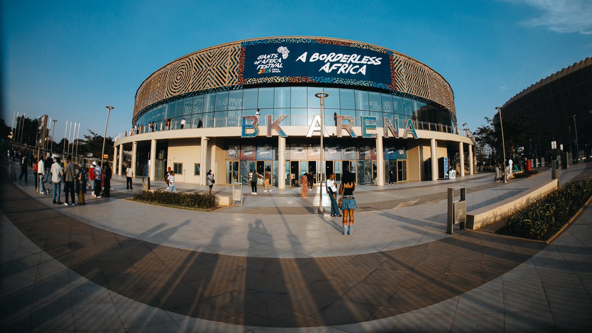 United for a borderless Africa at the <a href="/bkarenarw/">BK Arena</a> tonight 🏀 

📸 Welcoming the <a href="/GiantsOfAfrica/">Giants of Africa</a> Festival 2025 to Kigali.

#GoAFestival2025 #VisitRwanda 🇷🇼
